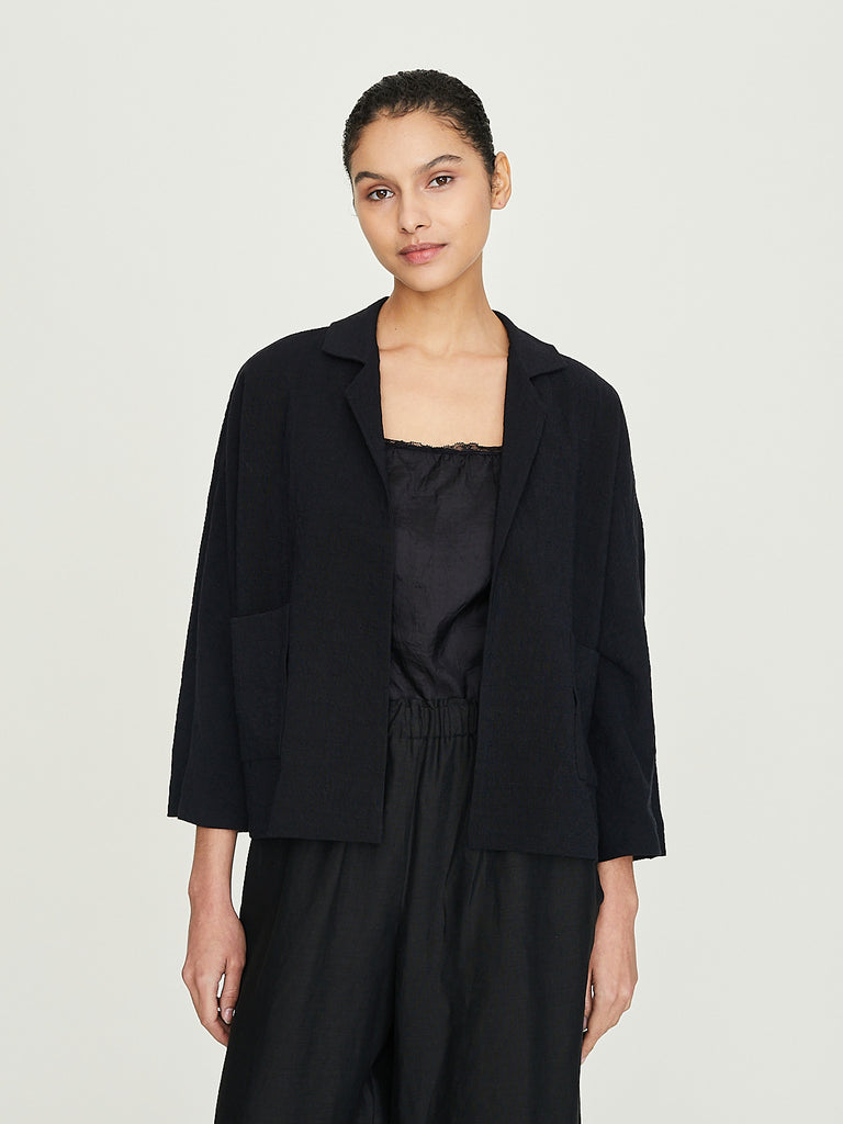 Daniela Gregis Giacca Jacket Peonia Nido in Black