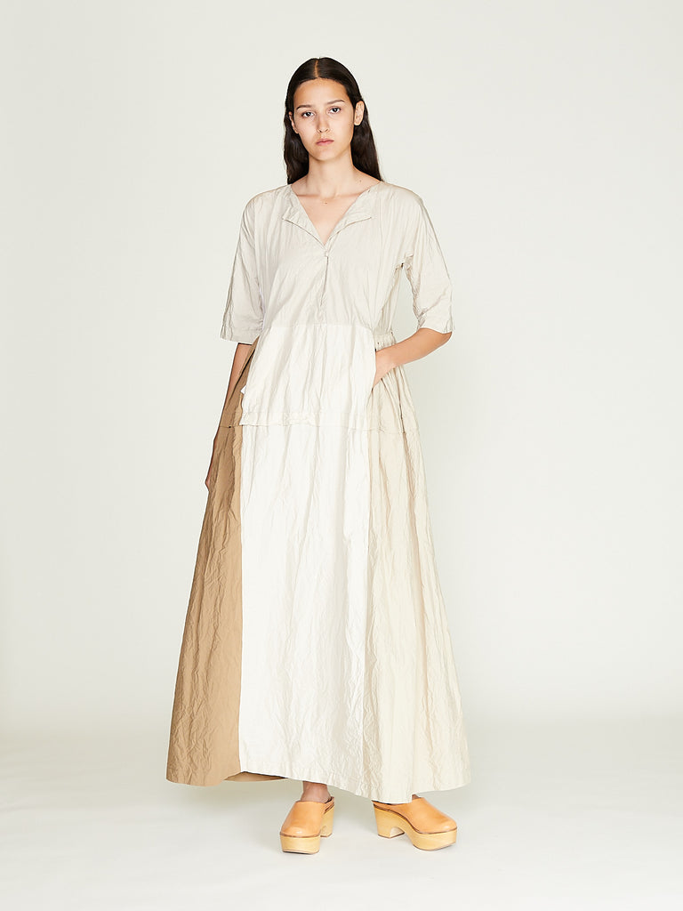 Daniela Gregis - Abito Dress Nove Ptc Manica Lunga Stretto Lavato in Natural Pink