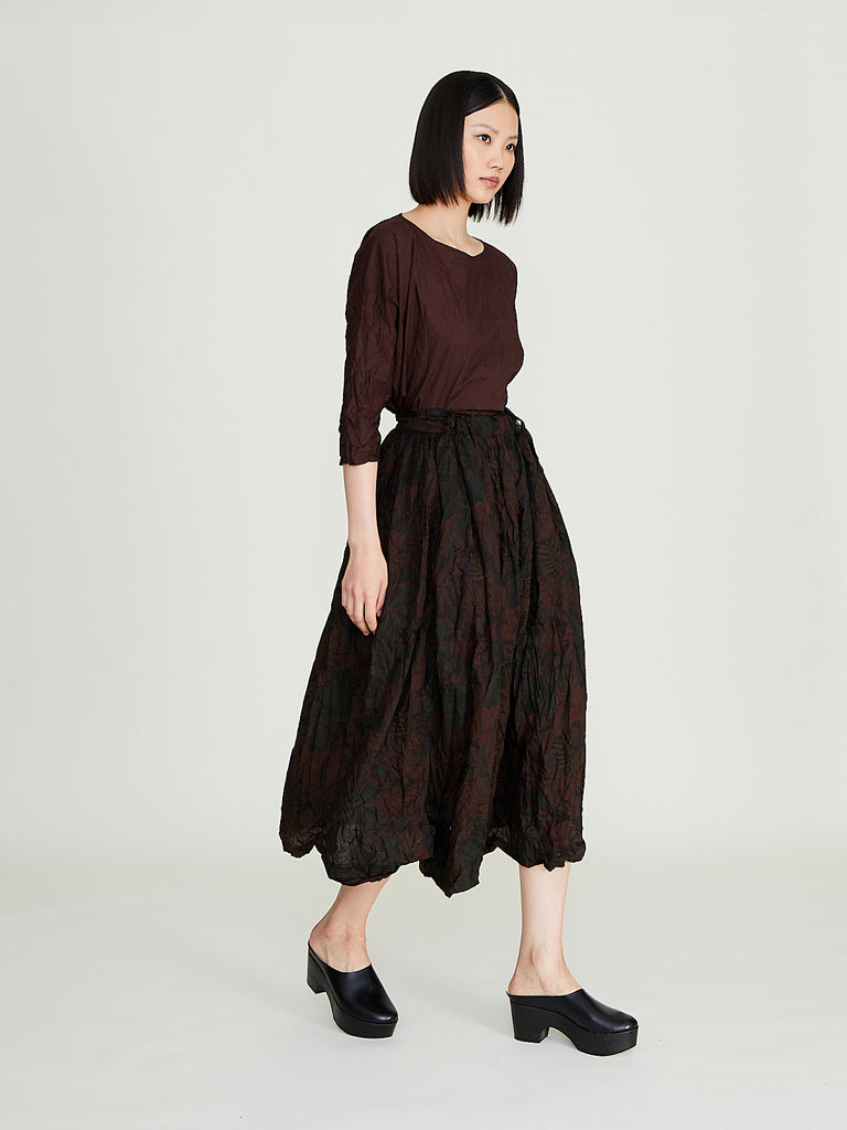 Daniela Gregis - Gonna Skirt Nastro 95 Lavata in Dyed Khaki 2