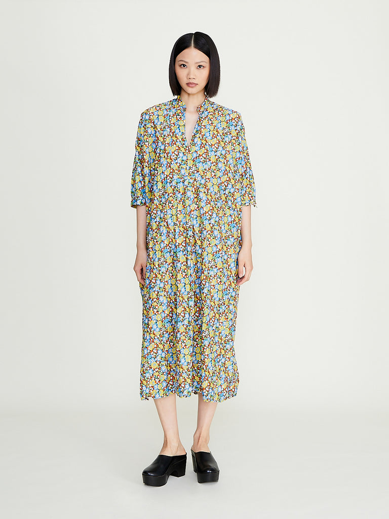 Daniela Gregis - Camicione Shirt Kora Lungo Estate Lavato in Small Flowers 4