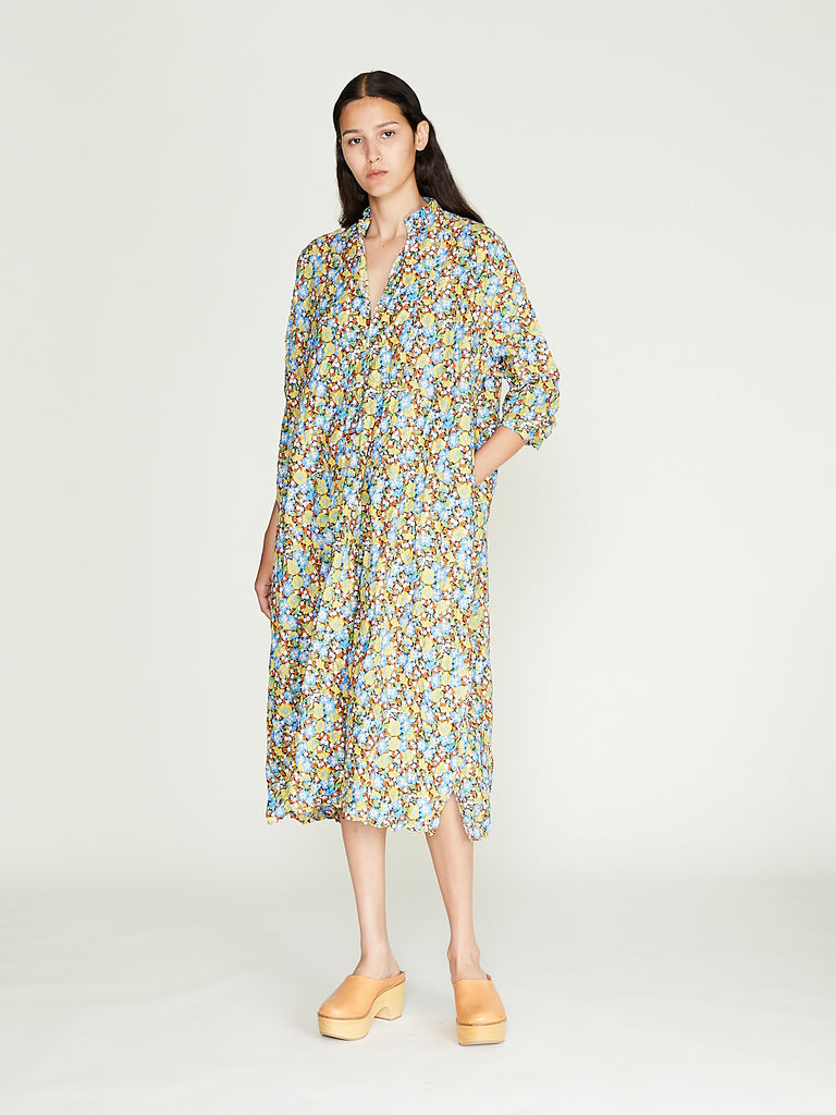 Daniela Gregis - Camicione Shirt Kora Medio 115 Lavato in Small Flowers 4