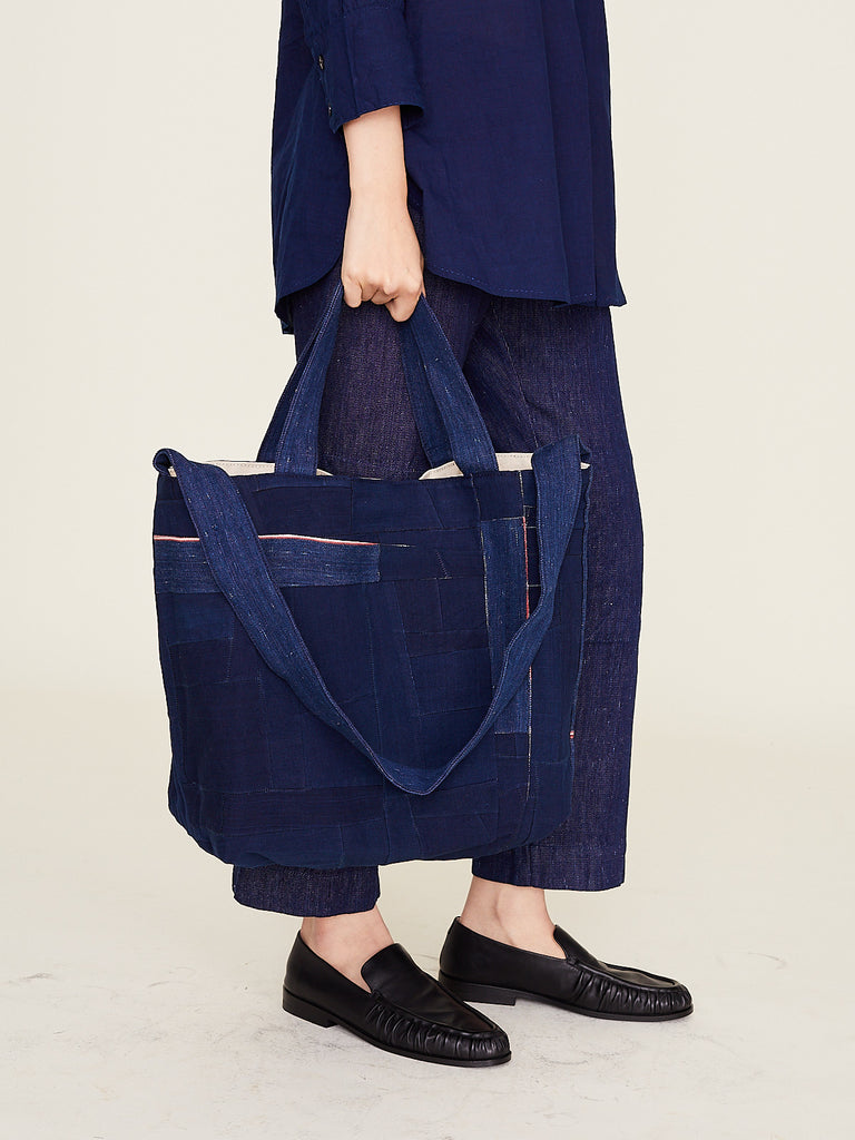 dosa - Patched Luna Bag in Indigo