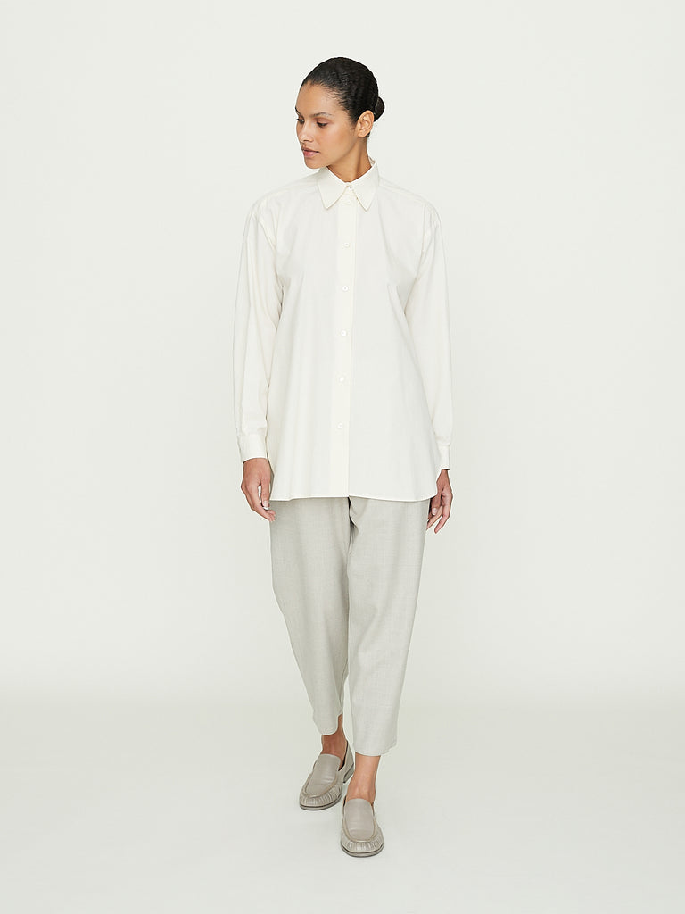 Dusan Basic Shirt in Eggshell