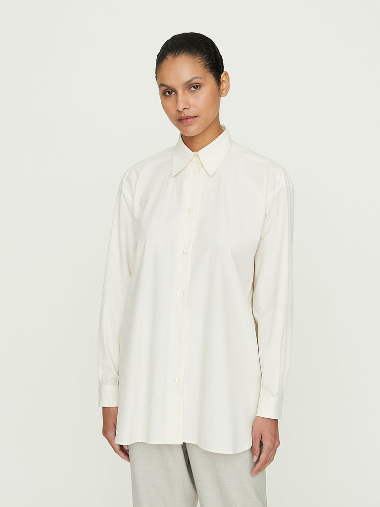 Dusan Basic Shirt in Eggshell