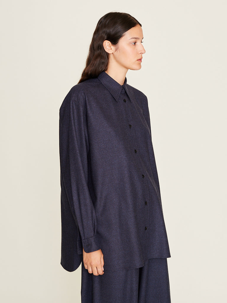 Dusan - Basic Shirt in Indigo