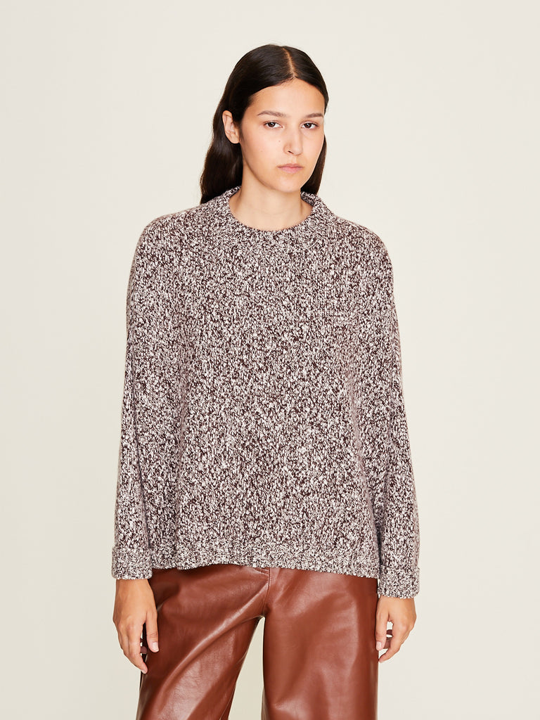 Dusan - Iconic Crew Neck Sweater in Wine