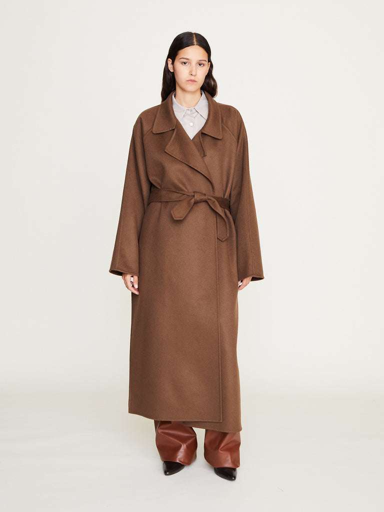Dusan - Oversized Trench Coat in Tobacco