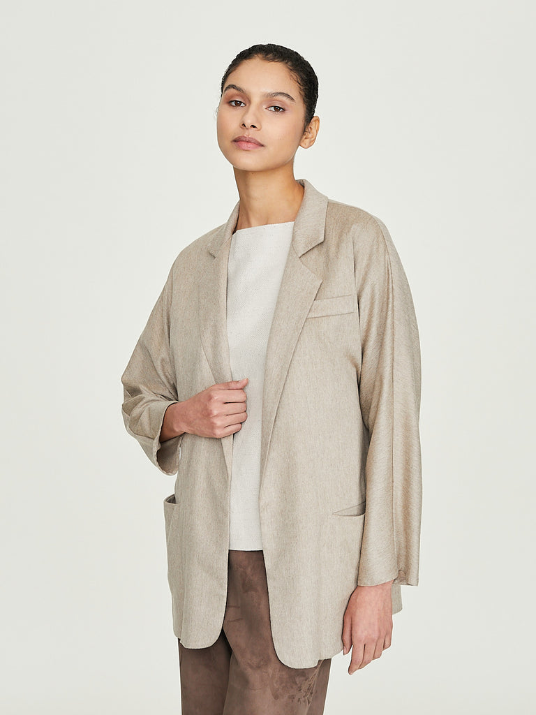 Dusan Batwing Blazer in Tortora