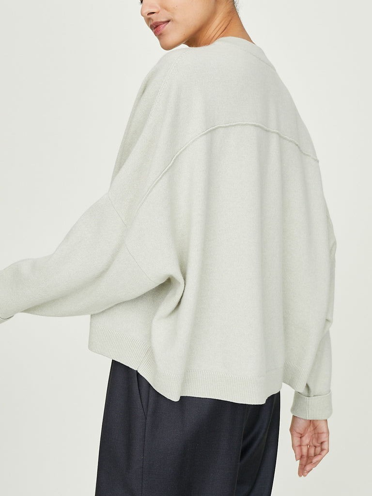 Dusan Chunky Sweater in White Tea