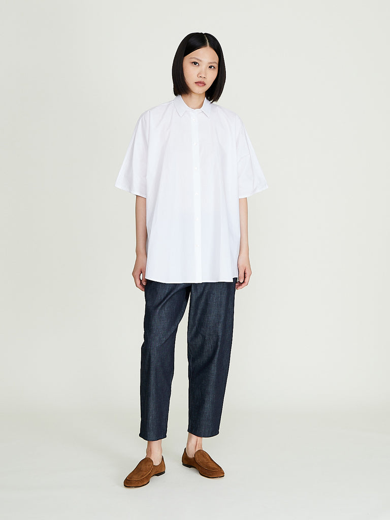 Dusan - Wide Back Shirt in White