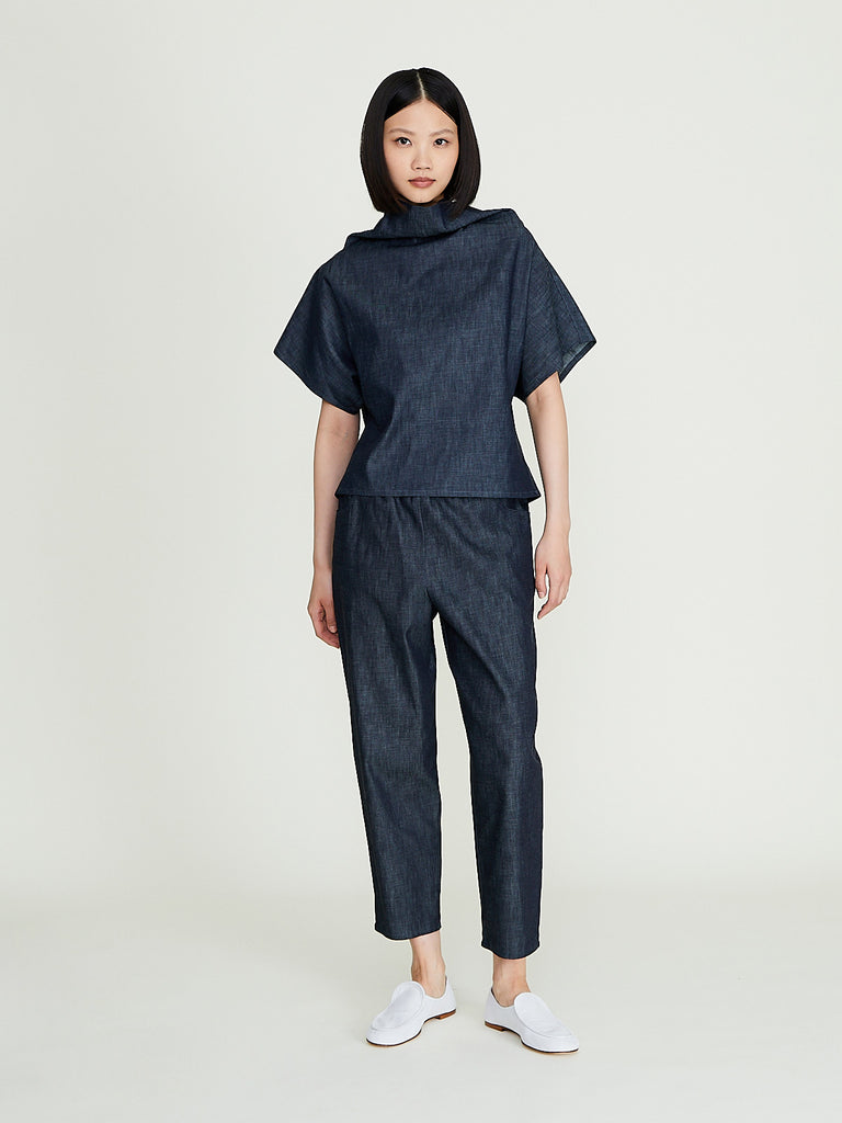 Dusan - Denim Carrot Pants in Indigo