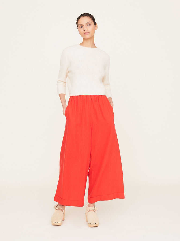 Daniela Gregis Pantalone Trousers Pigiama Tasche in Red/Orange