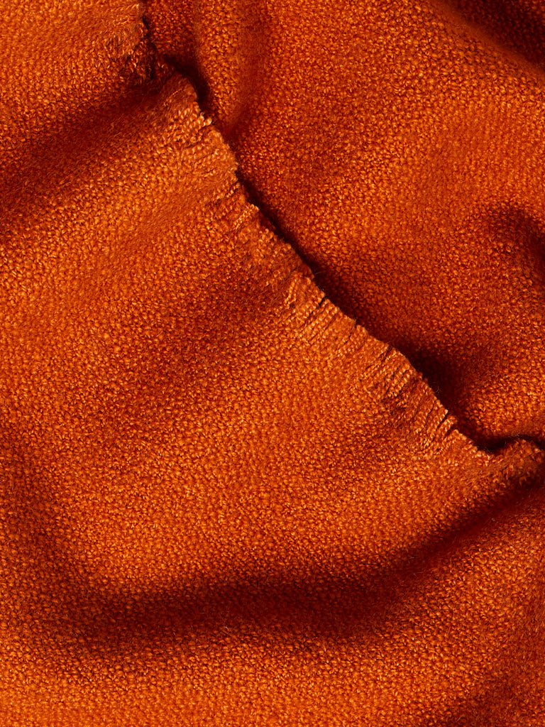 Denis Colomb - Four Sided Fringe Scarf in Tibetan Orange