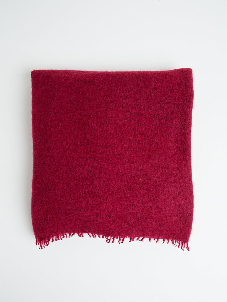 Denis Colomb - Fuzzy Feutre Shawl in Berry