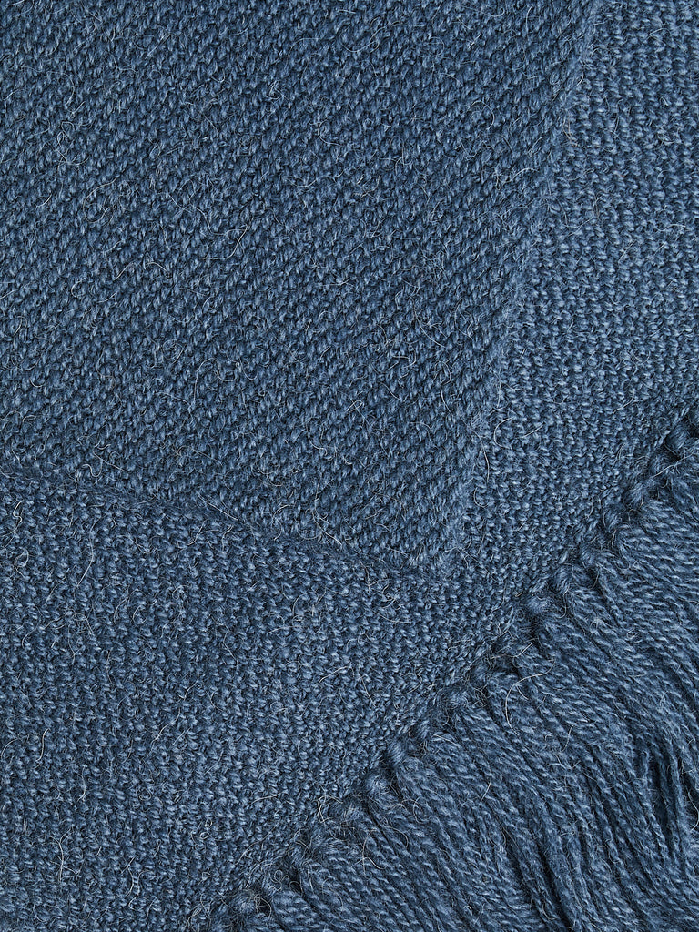 Denis Colomb Gobi Solid Scarf in Bleu Gris