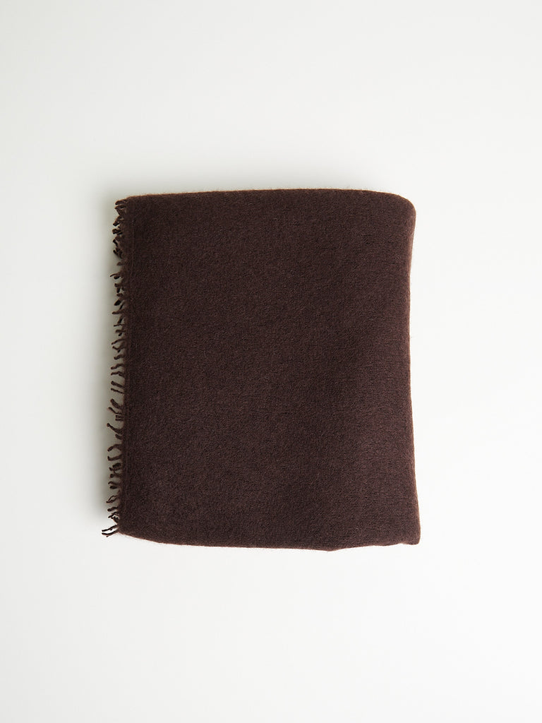 Denis Colomb Fuzzy Feutre Shawl in Espresso