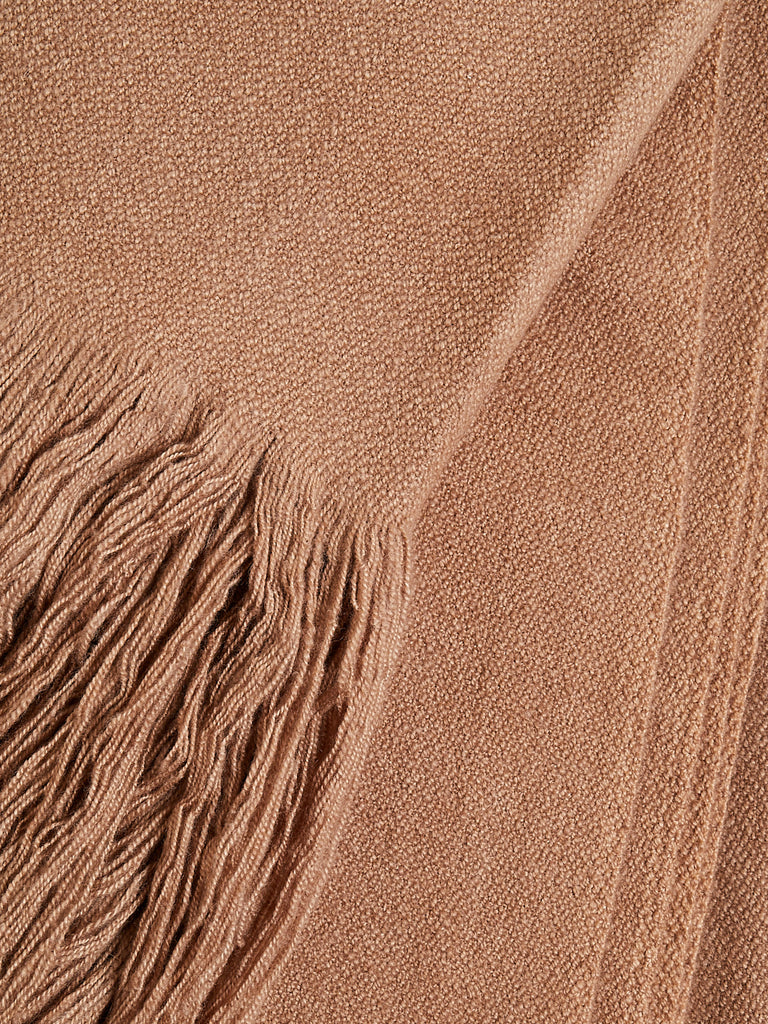 Denis Colomb - Long Fringe Shawl in Camel