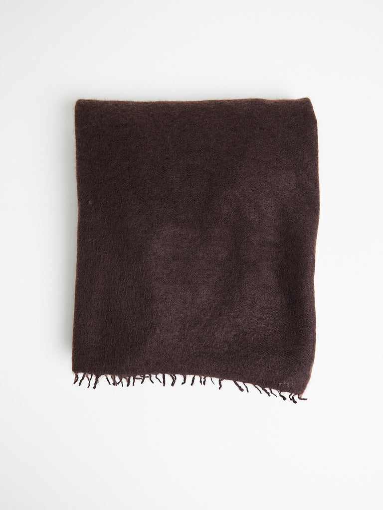 Denis Colomb Fuzzy Feutre Shawl in Espresso