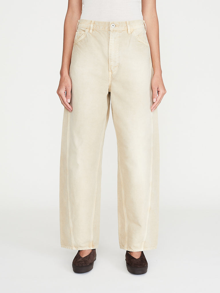 Auralee - Organic Cotton Duck Pants in Light Beige