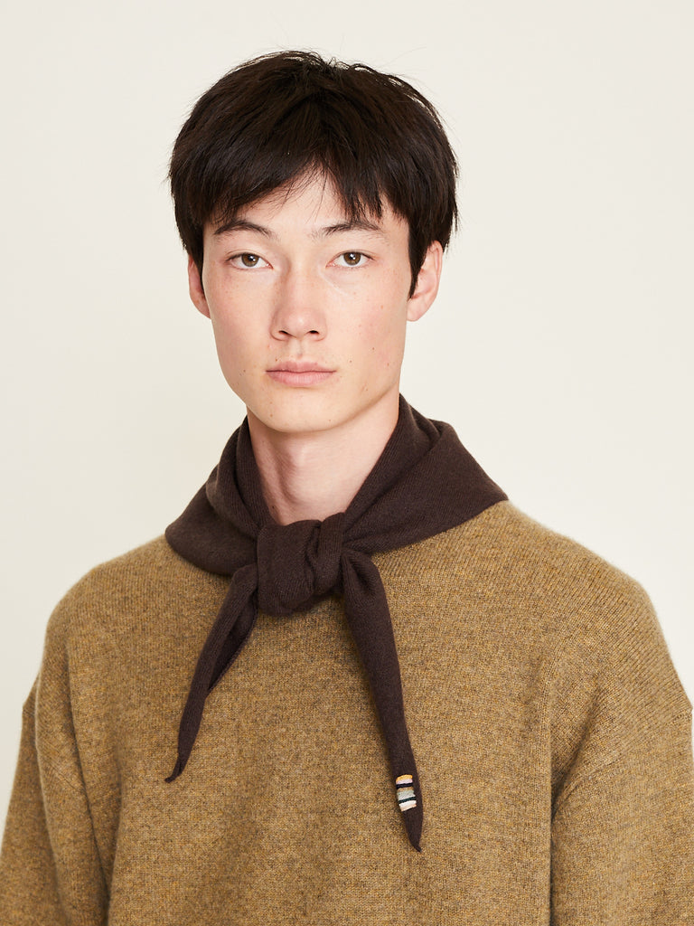 Extreme Cashmere - No. 35 Bandana in Dark Brown