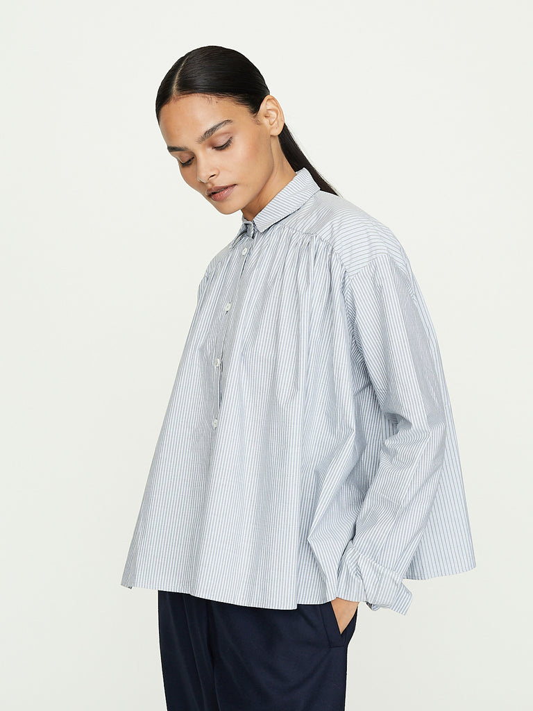 Eleph Flo Blouse in Grey Stripe