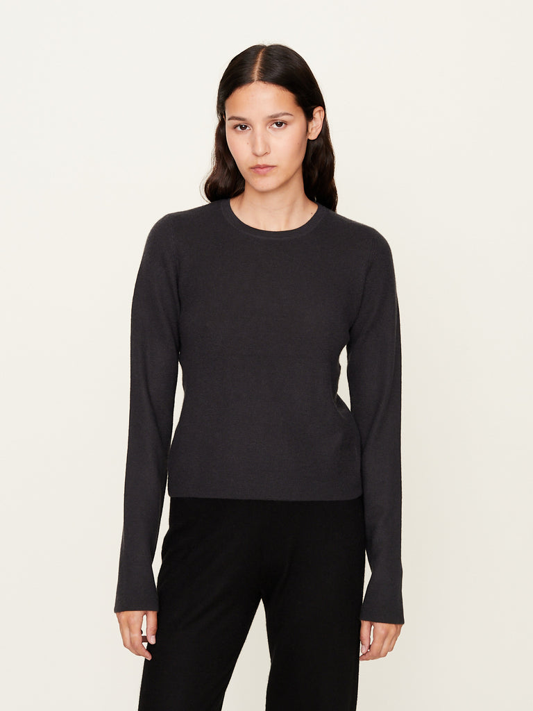 Frenckenberger - Long Sleeve Mini T-Shirt in Charcoal