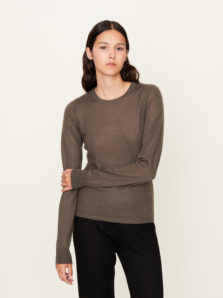 Frenckenberger - Long Sleeve Mini T-Shirt in Cacao
