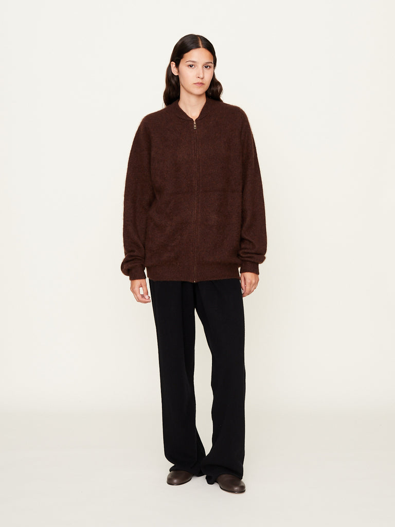 Frenckenberger - Bomber with Zipper in Americano