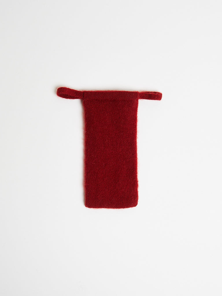 Frenckenberger - Cashmere Pouch in Dark Red