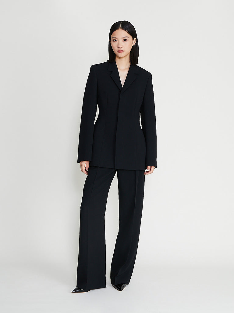 Fforme - Fara Straight Leg Trouser in Black