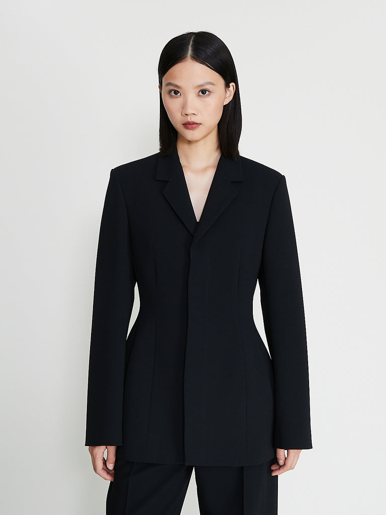 Fforme - Dakota Moulded Blazer in Black