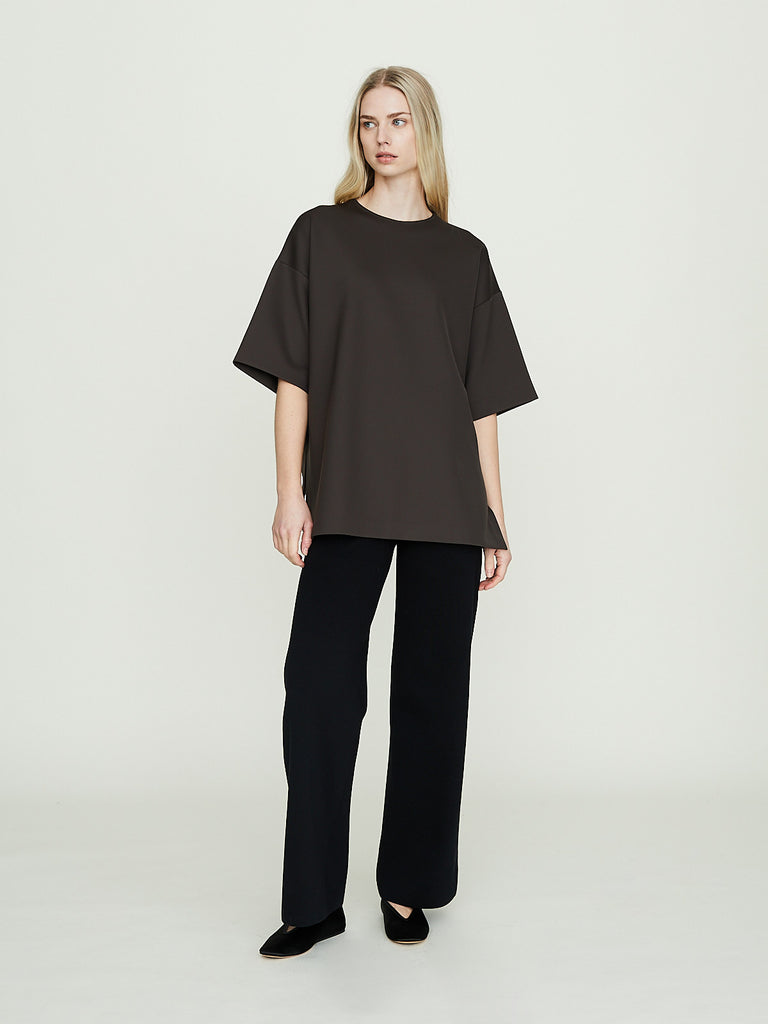 Fforme Shell Oversized T-Shirt in Military Brown