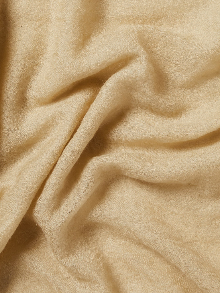 Frenckenberger - Woven Scarf Mono in Faded Beige