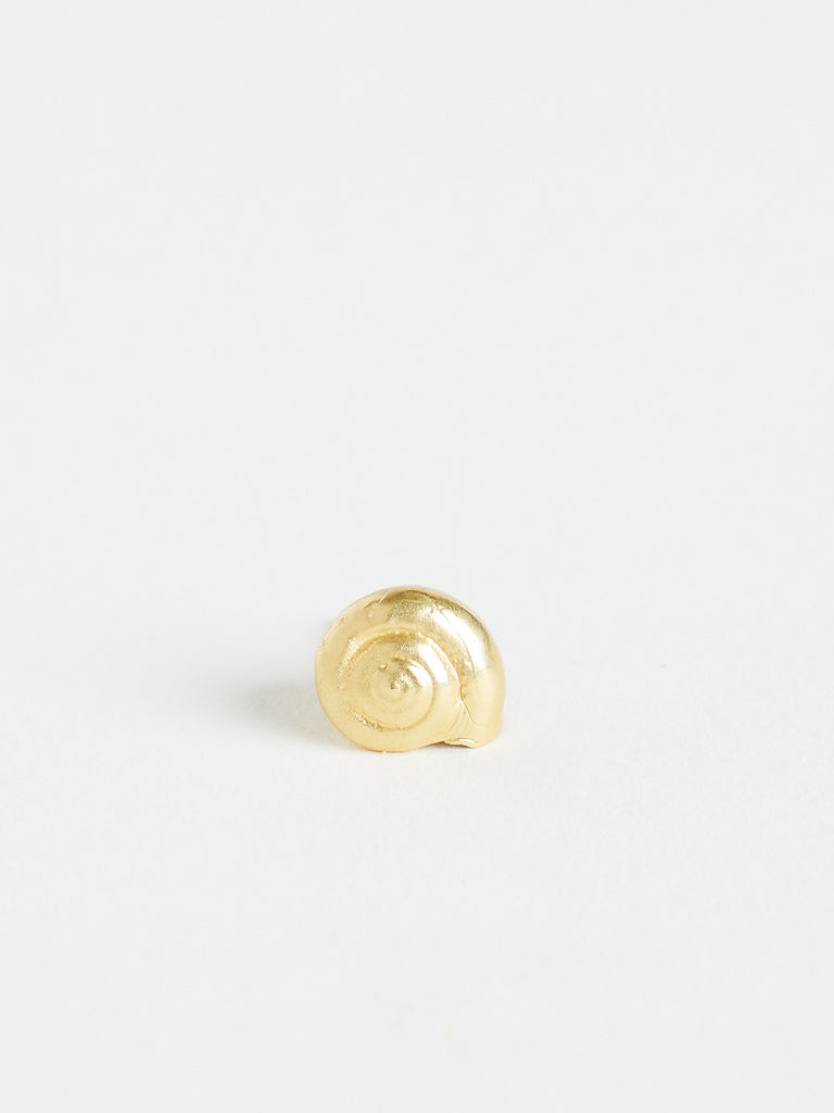 Fanourakis Snail Pin in 18k Yellow Gold