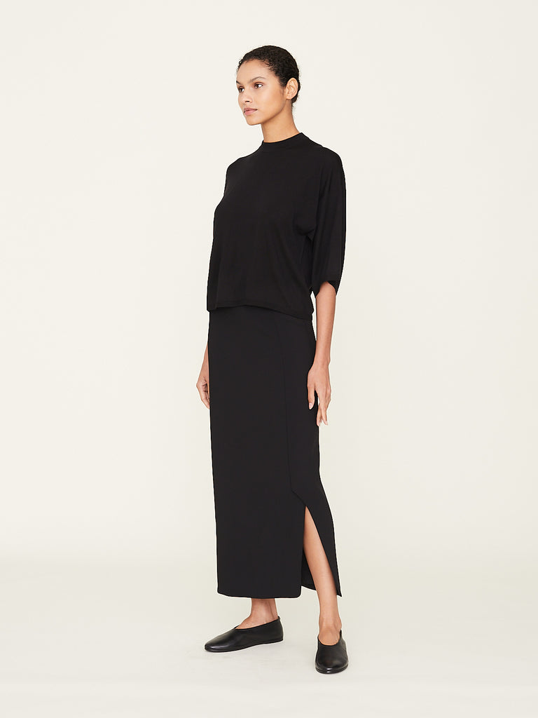 Fforme Sabreen Long Pencil Skirt in Black