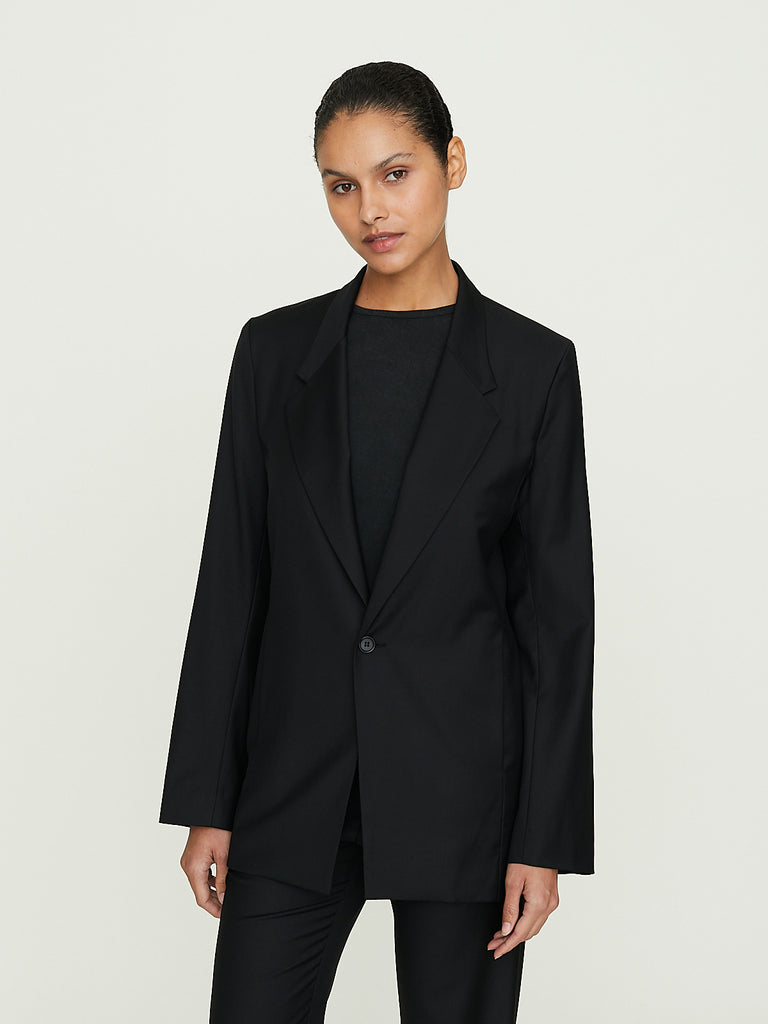 Gabriela Coll Garments No. 206 Loro Piana Fine Wool Jacket in Black