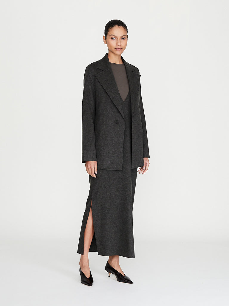 Gabriela Coll Garments - No. 173 Heavy Wool Two Button Jacket in Green