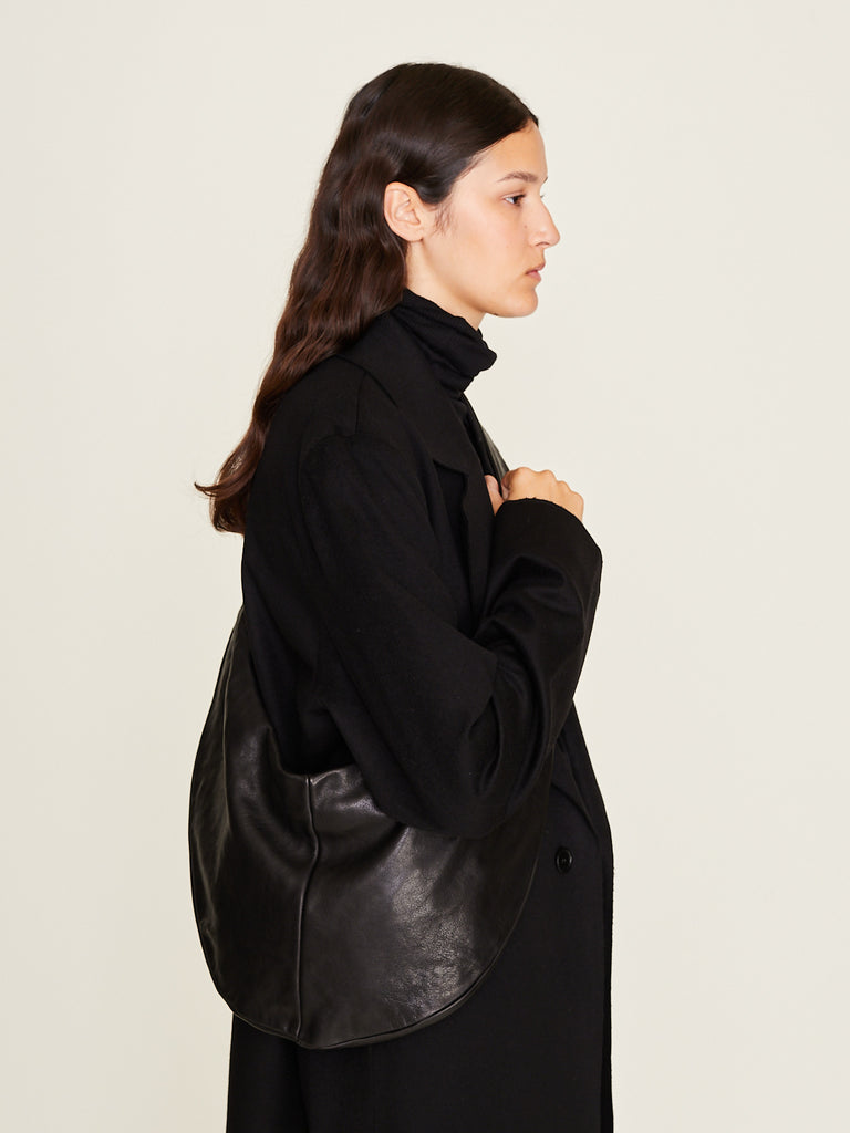 Gabriela Coll Garments - No.250 Leather Crossed Bag in Black