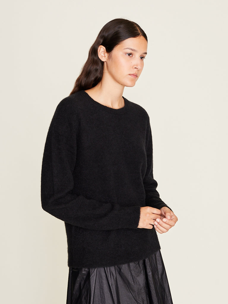 Gabriela Coll Garments - No.344 Cashmere Silk Pullover in Black