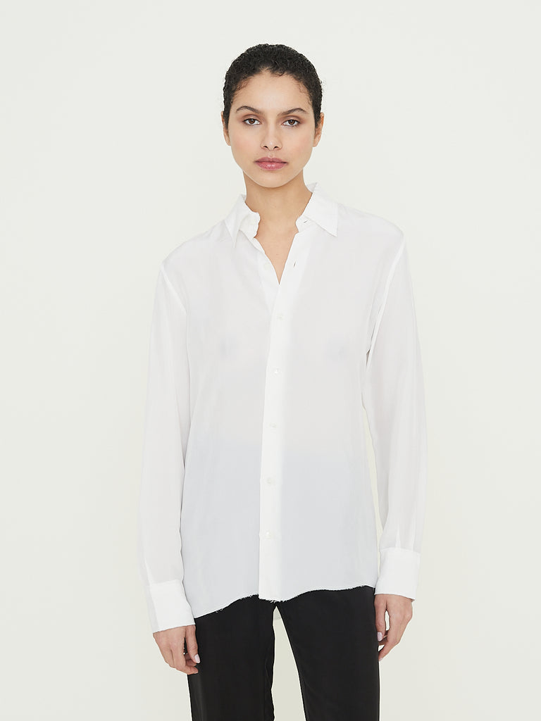 Gabriela Coll Garments No. 197 Cupro Shirt in White
