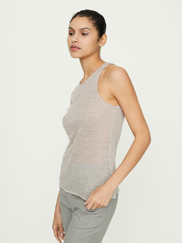 Gabriela Coll Garments No. 73 Linen Jersey in Warm Grey