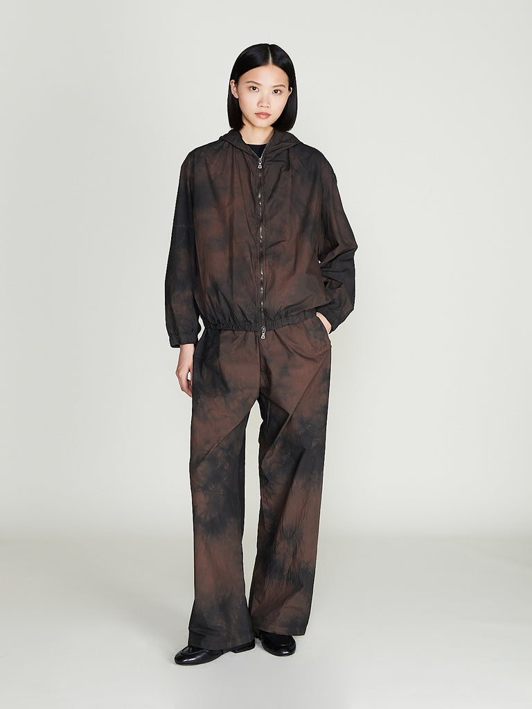 Gabriela Coll Garments - No. 287 Poplin Flap Pocket Trousers in Brown/Black