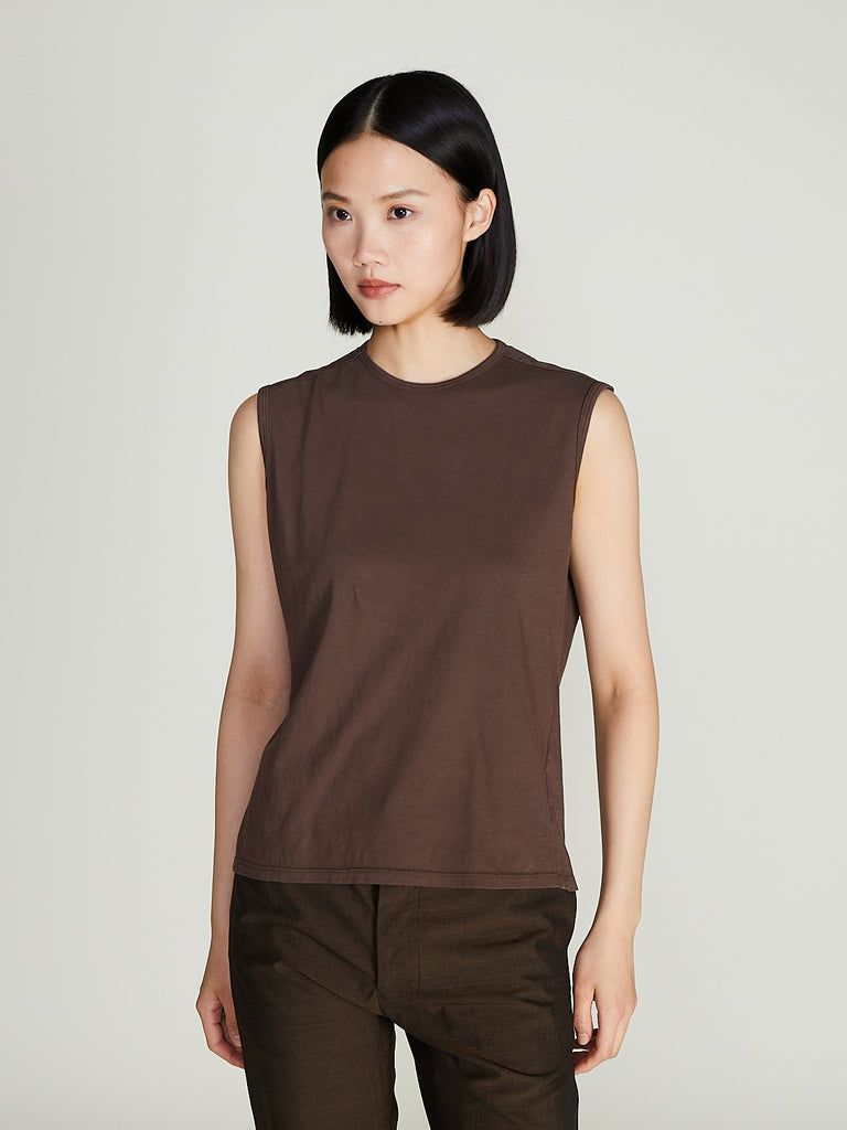 Gabriela Coll Garments - No. 33 Sleeveless T-Shirt Brown
