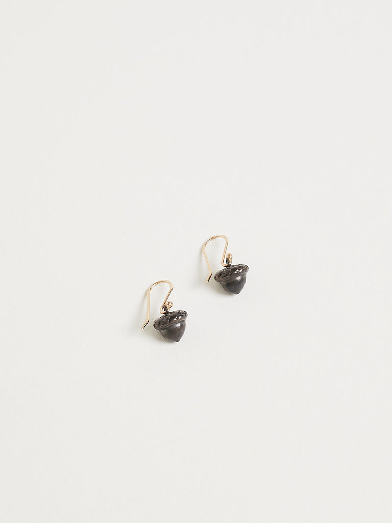 Gabriella Kiss Baby Acorn Earrings in Bronze