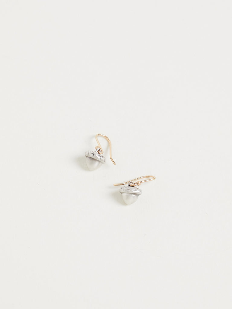 Gabriella Kiss Baby Acorn Earrings in Sterling Silver