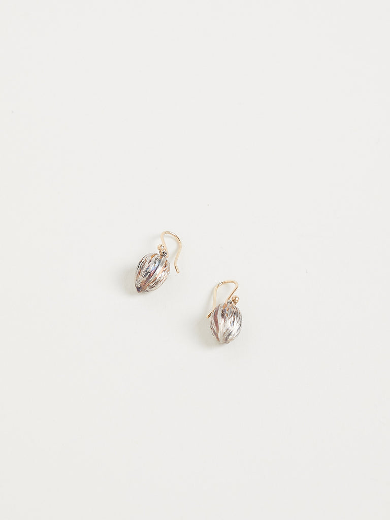 Gabriella Kiss Walnut Earrings in Sterling Silver