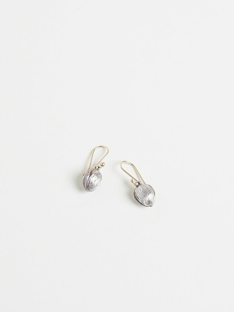 Gabriella Kiss Tiny Walnut Earrings in Sterling Silver