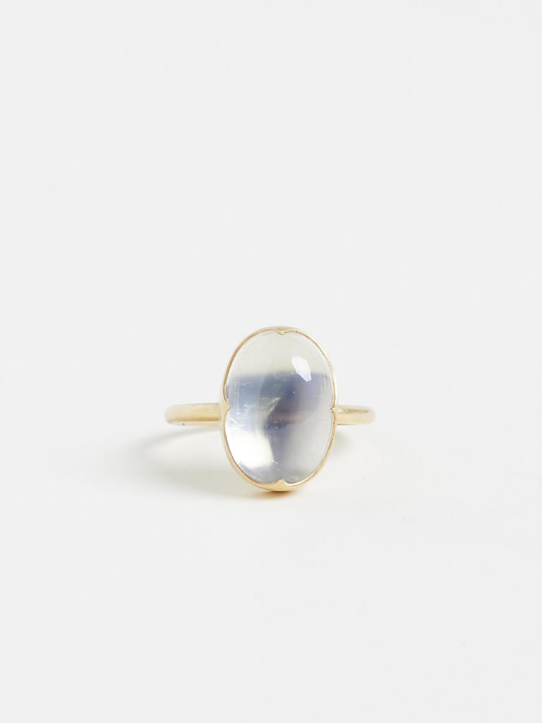 Gabriella Kiss 7.9ct Fine Moonstone Ring in 18k Yellow Gold