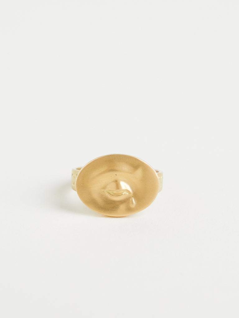 Gabriella Kiss Eye With Tear Ring in 18k Yellow Gold