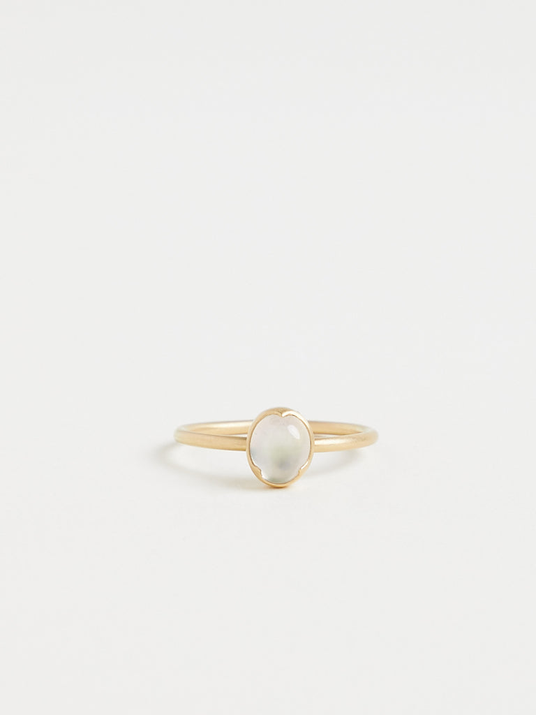 Gabriella Kiss 0.91ct Rainbow Moonstone Ring in 18k Yellow Gold